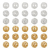 30Pcs 6 Style Brass Beads KK-TA0001-24-3