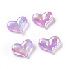 UV Plating Rainbow Iridescent Acrylic Beads X1-OACR-C010-01-2