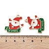 Christmas Light Gold Plated Alloy Enamel Pendants ENAM-M219-02KCG-3