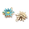 Alloy Enamel Pendants FIND-H016-01G-02-2