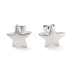 Non-Tarnish Star 316 Surgical Stainless Steel Stud Earrings for Women EJEW-Z050-25P-1