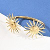 304 Stainless Steel Cuff Bangles for Women BJEW-A147-01B-G-2