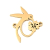 304 Stainless Steel Pendants STAS-M117-02C-G-1