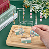 3 Sizes Transparent Acrylic T-Bar Riser Earring Display Stands EDIS-WH0029-21-3