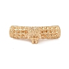 Brass Tube European Beads KK-G532-05A-G-1