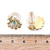 Brass Cubic Zirconia Stud Earrings EJEW-D301-03G-02-5