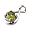 925 Sterling Silver Pave Cubic Zirconia Pendants STER-V001-03P-08-2