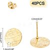 40Pcs 304 Stainless Steel Stud Earring Findings STAS-UN0025-27-5