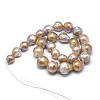 Natural Baroque Pearl Keshi Pearl Beads Strands PEAR-R064-07-2