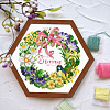 Spring Theme Flower Pattern Cross-stitch Beginner Kits PW-WG32524-04-1