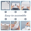 Foldable Cardboard Gift Cap Storage Boxes with Clear PVC Window CON-WH0099-67A-3