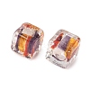 Silver Foil Glass Beads FOIL-D074-01D-3