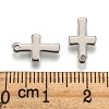 Stainless Steel Tiny Cross Charms STAS-Q168-07-3