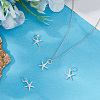4Pcs 925 Sterling Silver Starfish Charms STER-BBC0008-39-3