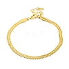 Ion Plating(IP) 304 Stainless Steel Herringbone Chain Bracelets for Women BJEW-A013-02A-G-1