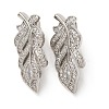 Brass Micro Pave Cubic Zirconia Twister Clasps KK-K422-03P-1