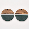 Resin & Walnut Wood Pendants LS-RESI-S384-009A-A03-1