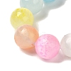 Gradient Color Natural Selenite Dyed Beads Strands X-G-H067-A04-8MM-4