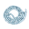 Ombre Effect Opaque Crackle Glass Beads Strands GLAA-Q106-01A-A05-3