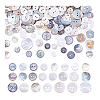 230Pcs 23 Styles 2-Hole Shell Flat Round Buttons BUTT-PH0001-37-7