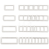 32Pcs 4 Style Alloy Buckle FIND-WR0002-90P-1