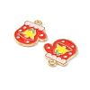 Christmas Alloy Enamel Pendants ENAM-D047-09LG-09-3