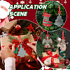 48Pcs 6 Styles Christmas Acrylic Big Pendants FIND-SC0011-43-5