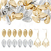 40Pcs 2 Colors Brass Charms KK-TADJ0001-08-2