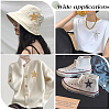 5Pcs 5 Styles Resin Rhinestone with Iron Ball Chain Tassel Sew On Patches PATC-CY0001-68-5