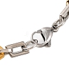 304 Stainless Steel Link Chain Bracelets BJEW-B078-139GP-3