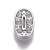 Alloy Rhinestone Slide Charms PALLOY-WH0065-28J-1