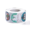 8 Patterns Snowman Round Dot Self Adhesive Paper Stickers Roll DIY-A042-01I-2