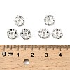 Brass Rhinestone Spacer Beads RB-A014-L8mm-28S-3