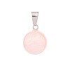 Natural Rose Quartz Charms PW-WG74EB2-04-1