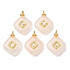 Natural Rose Quartz Pendants GG-CBAA798-03G-01-1
