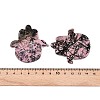 Natural Rhodonite Hamsa Hand with Eye Figurines DJEW-N003-04G-3