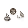 201 Stainless Steel Bead Cap Pendant Bails STAS-G224-24P-03-1