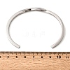 304 Stainless Steel Cuff Bangles for Women BJEW-H644-04P-5