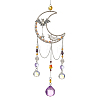 Alloy Bat Spider & Iron Moon Suncatcher HJEW-TA00493-1