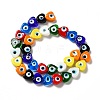 Handmade Evil Eye Lampwork Beads Strands LAMP-E023-07B-09-2