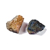 Electroplate Natural Quartz Geode Cornucopia Mineral Specimen DJEW-M014-02G-3