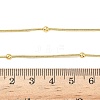 1.2MM Brass Ball Round Snake Chain Necklaces for Women Men NJEW-F350-03G-5