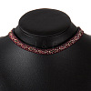 Embroidery Choker Collar Necklace NJEW-N0052-048A-1