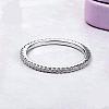 Anti-Tarnish Rhodium Plated 925 Sterling Silver Finger Rings RJEW-FF0008-008P-17mm-2