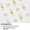 12Pcs 2 Style Brass Charms KK-DC0002-41-3