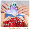 Acrylic Beaded Knitting Row Counter Chains HJEW-BC00015-6