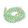 Synthetic Moonstone Beads Strands G-F143-6mm-12-2