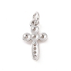 Brass Micro Pave Cubic Zirconia Charms KK-C012-41P-2