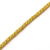 3 Strands Gold With Cotton Braided Rope OCOR-WH0073-10-2