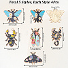 SUNNYCLUE 20Pcs 5 Style Insect Series Alloy Enamel Pendants ENAM-SC0004-71-2